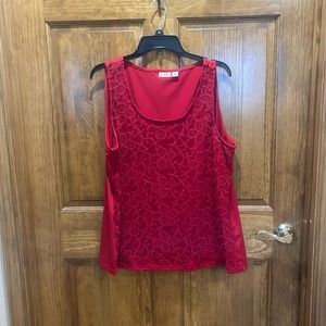 Sleeveless Blouse w/ Lace XL Cato